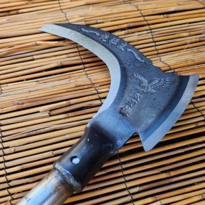 Sickle and Axe 90cm - High Quality Manganese Steel - Hand Held Gardening Weeding Cleaning Tool - Knife Sharp #S90